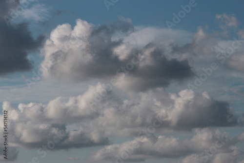 fluffy clouds in the blue sky © Caroline.Du