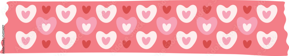 Washi Tape Valentine Love Heart