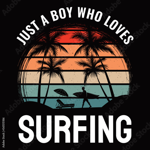 Summer Vector T-shirt design.