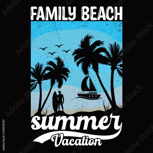 Summer Vector T-shirt design.
