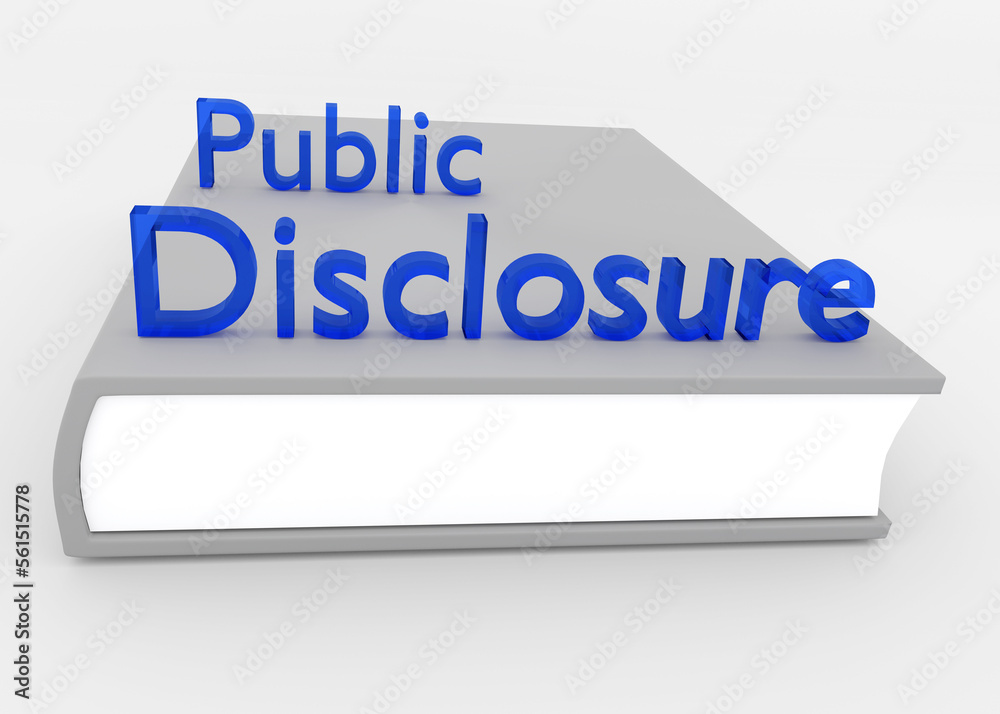  Public Disclosure concept