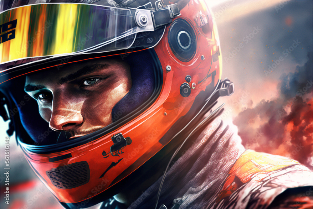  Formula 1 Pilots, Generative AI, Illustration