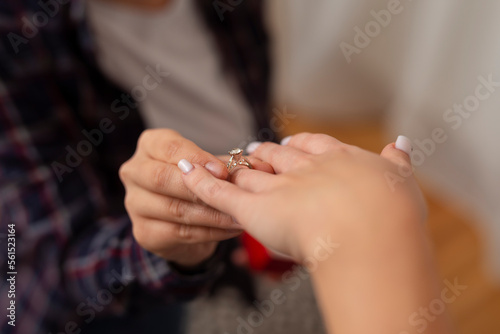Proposal in gay couple, love is love, Engagement Ring © Dexon Dee