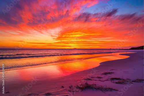 sunset on the beach © Kyri