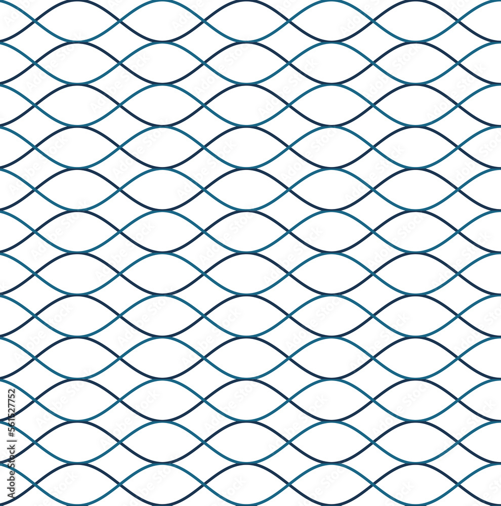 Fototapeta premium Wave pattern abstract background. Stripes wave pattern blue and green for design.