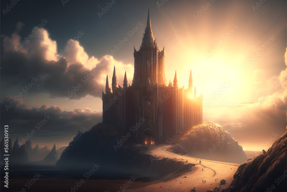 Naklejka premium High Elf Castle