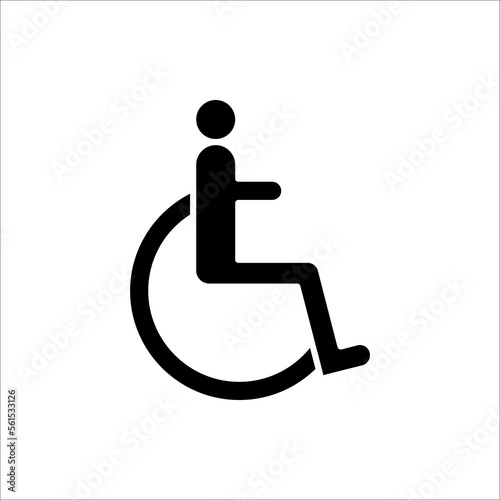Disabled Handicap Icon. isolated on white background