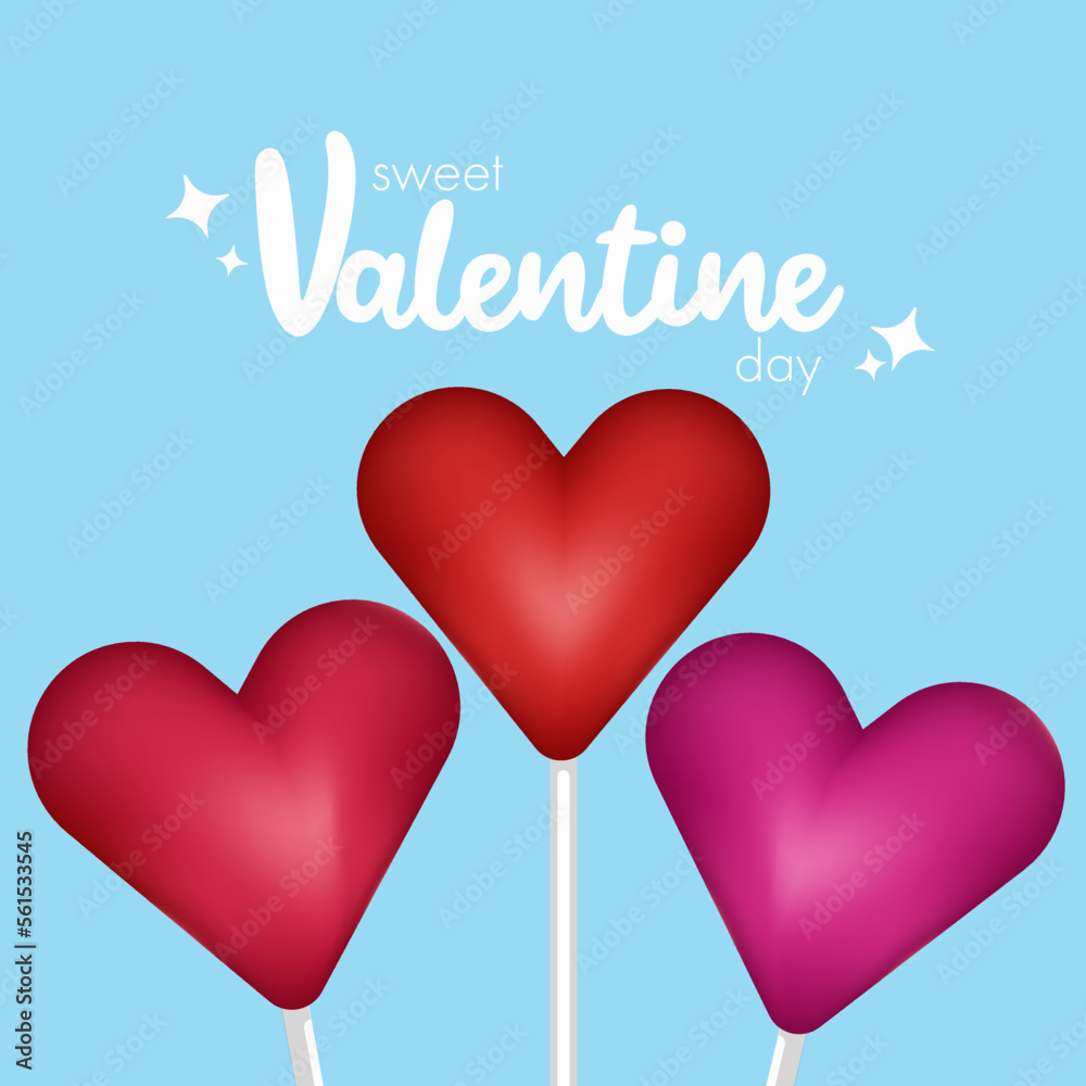 Sweet Valentines day. Card for St Valentines day Sweet Valentines day. Card for St Valentines day