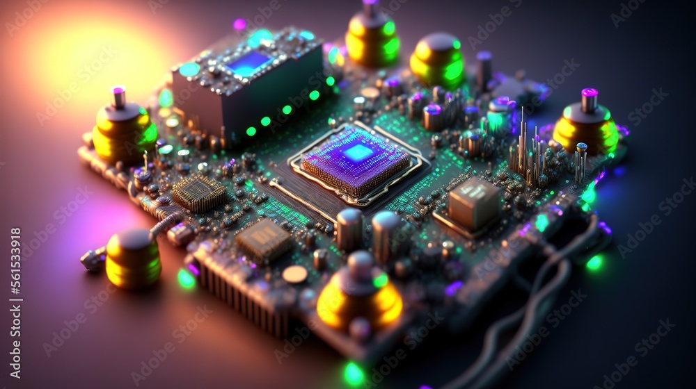 Generative AI super computer quantum from alien technology. Unknown technology for inspiration tech background. Generative AI super computer quantum from alien technology. Unknown technology for inspiration tech background.
