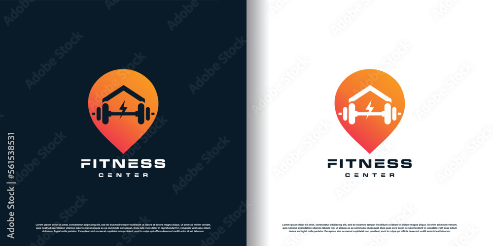 fitness logo design with creative concept premium vector fitness logo design with creative concept premium vector