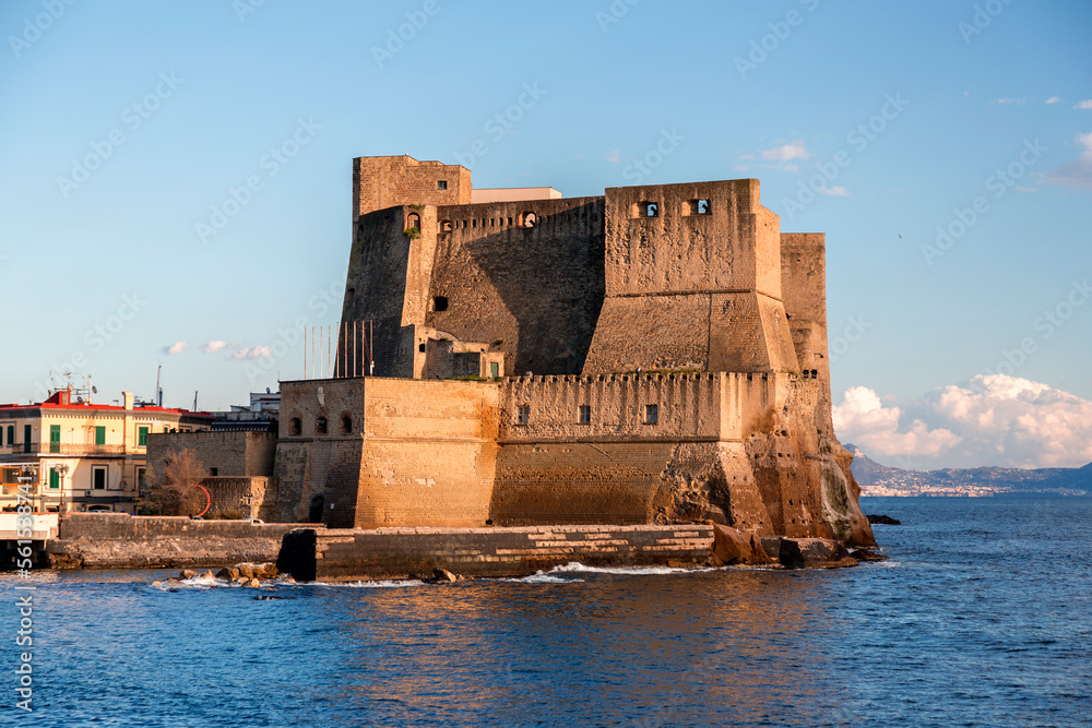 Castel dell'Ovo, lietrally, the Egg Castle is a seafront castle in Naples, Italy