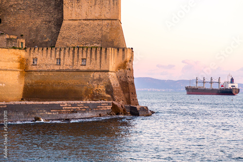  Castel dell'Ovo, lietrally, the Egg Castle is a seafront castle in Naples, Italy photo