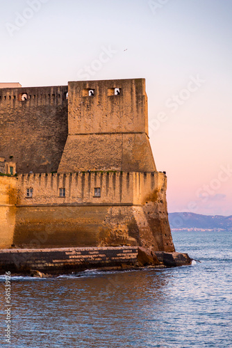  Castel dell'Ovo, lietrally, the Egg Castle is a seafront castle in Naples, Italy photo