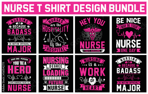 Nurse T-shirt Design Bundle