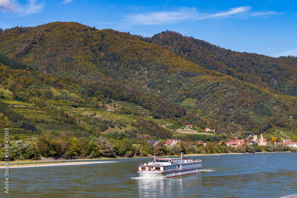 Schwallenbach on the Danube river, UNESCO, Wachau Valley, Lower Austria, Austria Schwallenbach on the Danube river, UNESCO, Wachau Valley, Lower Austria, Austria