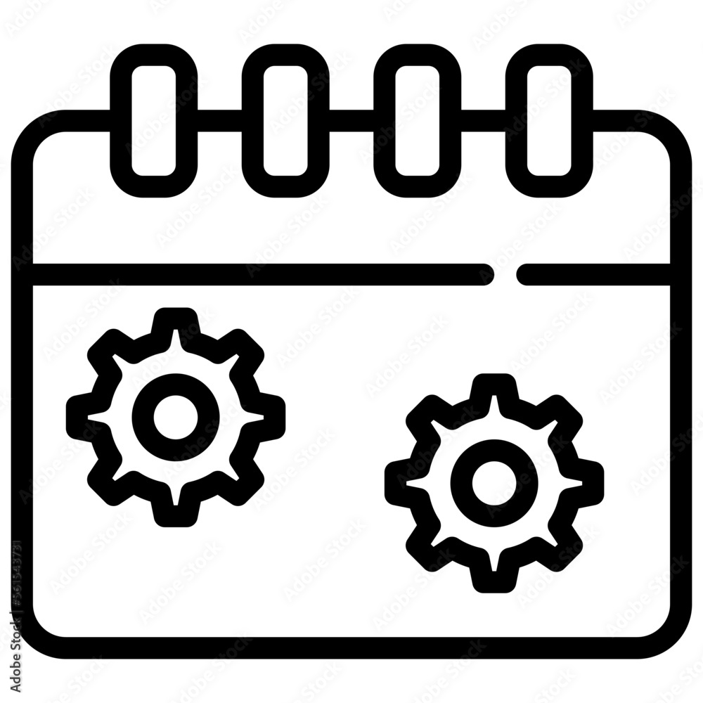 ccalendar date maintenance icon simple line ccalendar date maintenance icon simple line