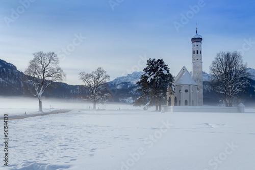 St. Coloman at wintertime, Allgäu, Germany photo