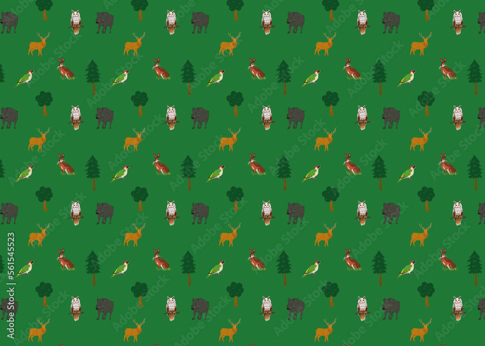 Forest's pattern, inspiration wallpaper