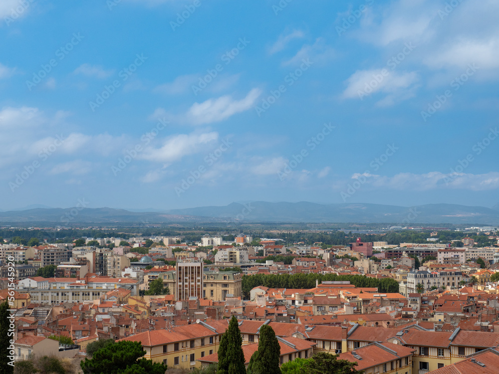 City of Perpignan as seen from the 