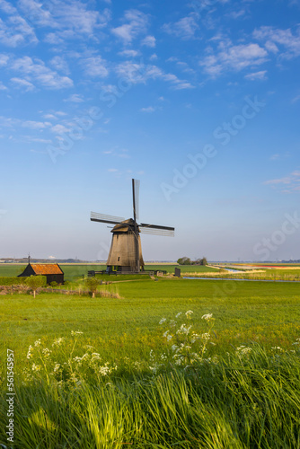 windmill in Noord Holland, Netherlands