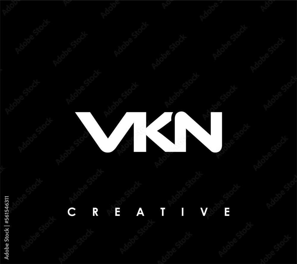 VKN Letter Initial Logo Design Template Vector Illustration