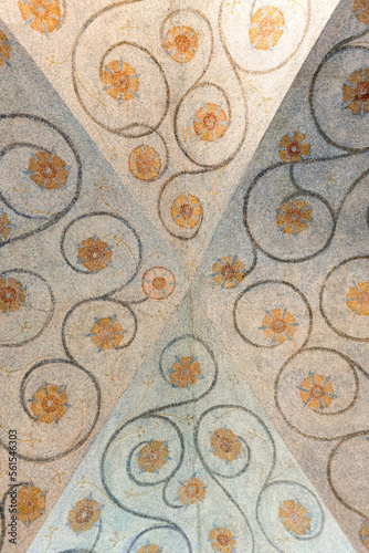 Wallpaper Mural Painted vaulted ceiling of an ancient gothic catholic church	 Torontodigital.ca