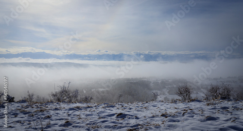 Winter tracking from Plana village to Manastirishte peak, Plana mountain, Bulgaria  © Hristo