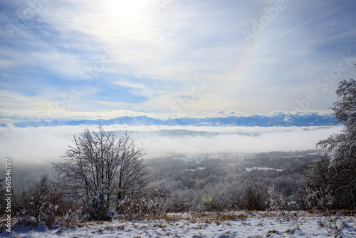 Winter tracking from Plana village to Manastirishte peak, Plana mountain, Bulgaria  © Hristo