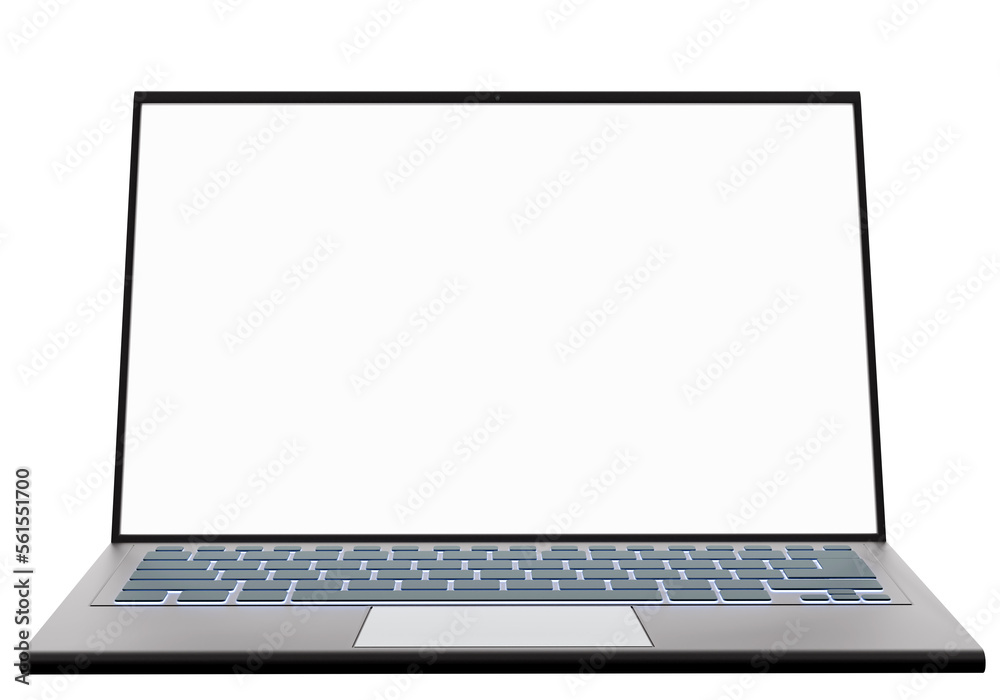 Laptop mockup. Turquoise screen monitor Laptop. 3d image Laptop mockup. Turquoise screen monitor Laptop. 3d image