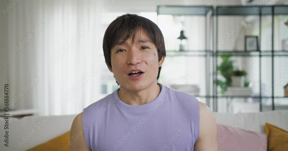 LGBT gay man influencer youtuber fun joy talk show share on social media at home. LGBTQ vlogger asia blogger record viral video shot vlog blog selfie live speak on story social media app LGBT gay man influencer youtuber fun joy talk show share on social media at home. LGBTQ vlogger asia blogger record viral video shot vlog blog selfie live speak on story social media app