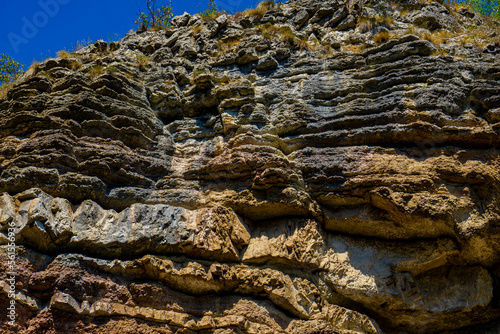 Geological formations at Boljetin river gorge in Eastern Serbia © BGStock72