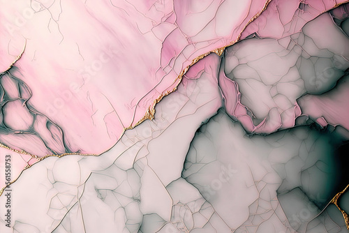 Pink and greey abstract background. Texture. Generative AI.