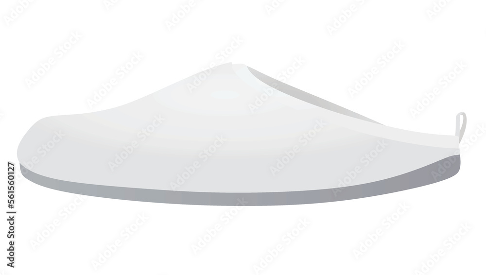 White home footwear. vector illustration White home footwear. vector illustration