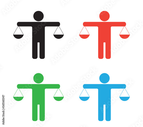Person with scale