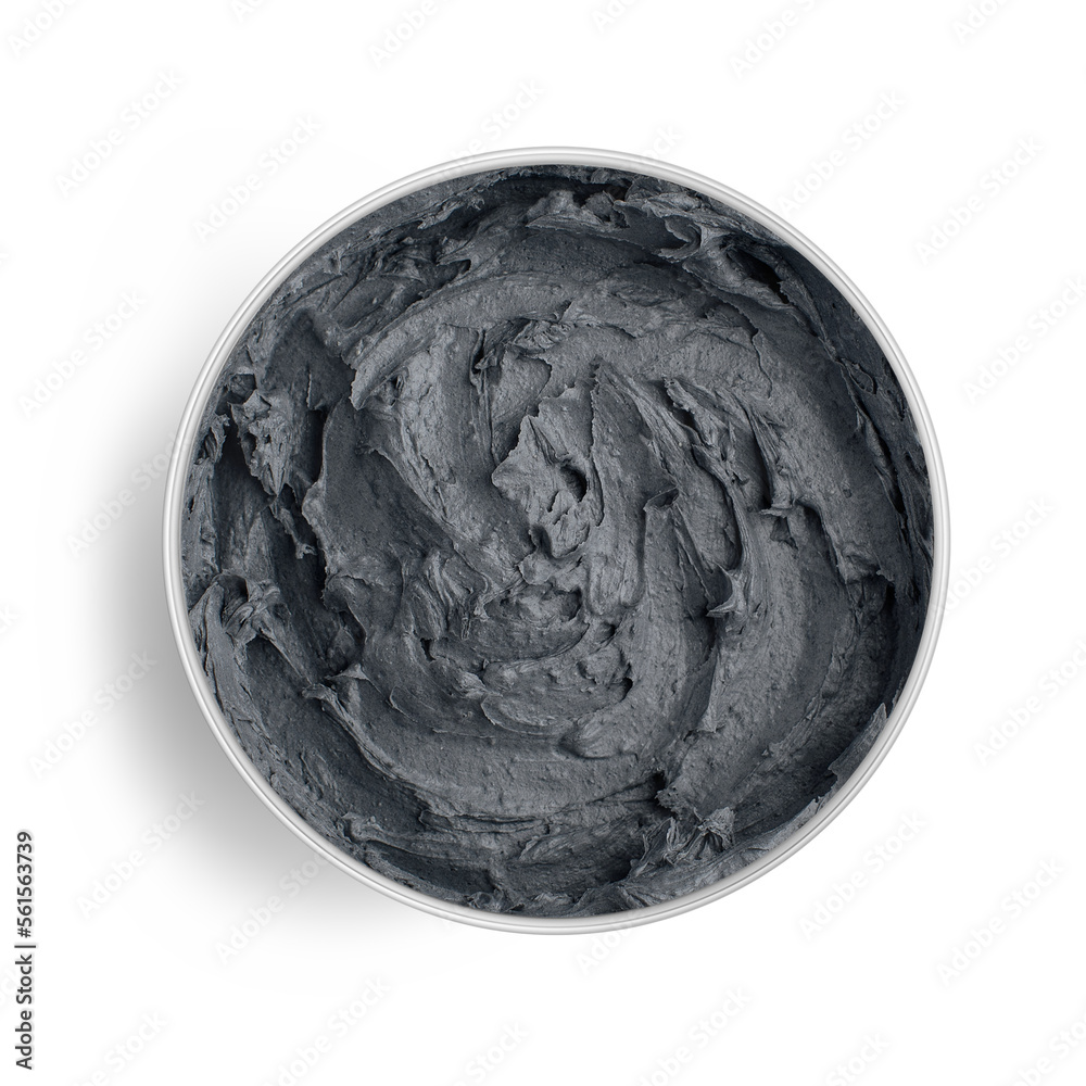 Fototapeta premium body cream in a container on a white background