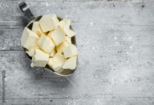 Butter in bowl.