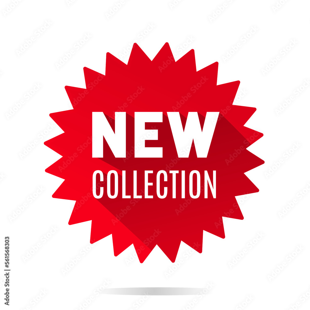 New collection vector label, banner icon. Collection badges sale, design. Vector illustrating isolated on white background. New collection vector label, banner icon. Collection badges sale, design. Vector illustrating isolated on white background.