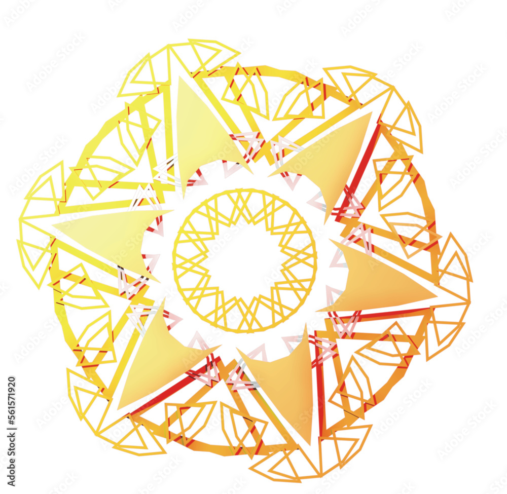 Fototapeta premium Gold Ornament in Polar