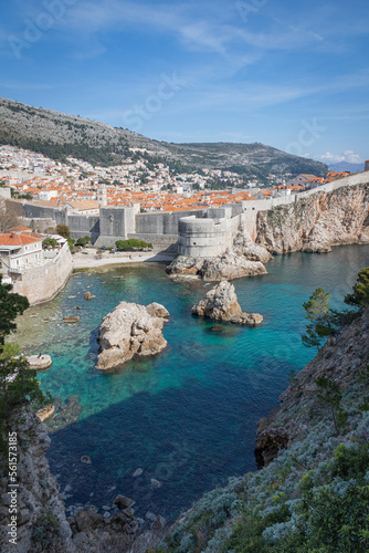 Beautiful fort Bokar in Dubrovnik on a fine sunny day, Croatia, Europe.