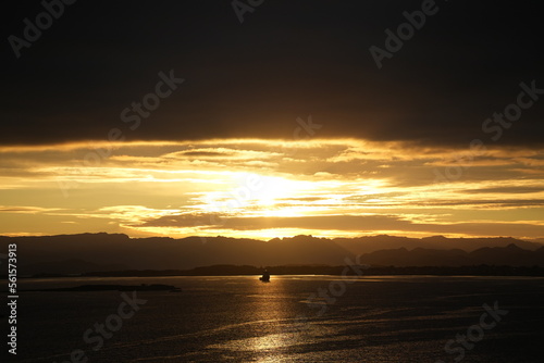 Sonnenaufgang in der Nähe von Stavanger in Norwegen