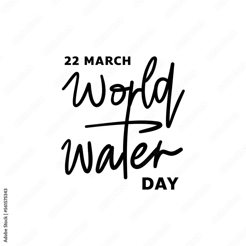 World water day handwritten on white Background on white and blue background ,for march 22 , Vector illustration EPS 10 World water day handwritten on white Background on white and blue background ,for march 22 , Vector illustration EPS 10