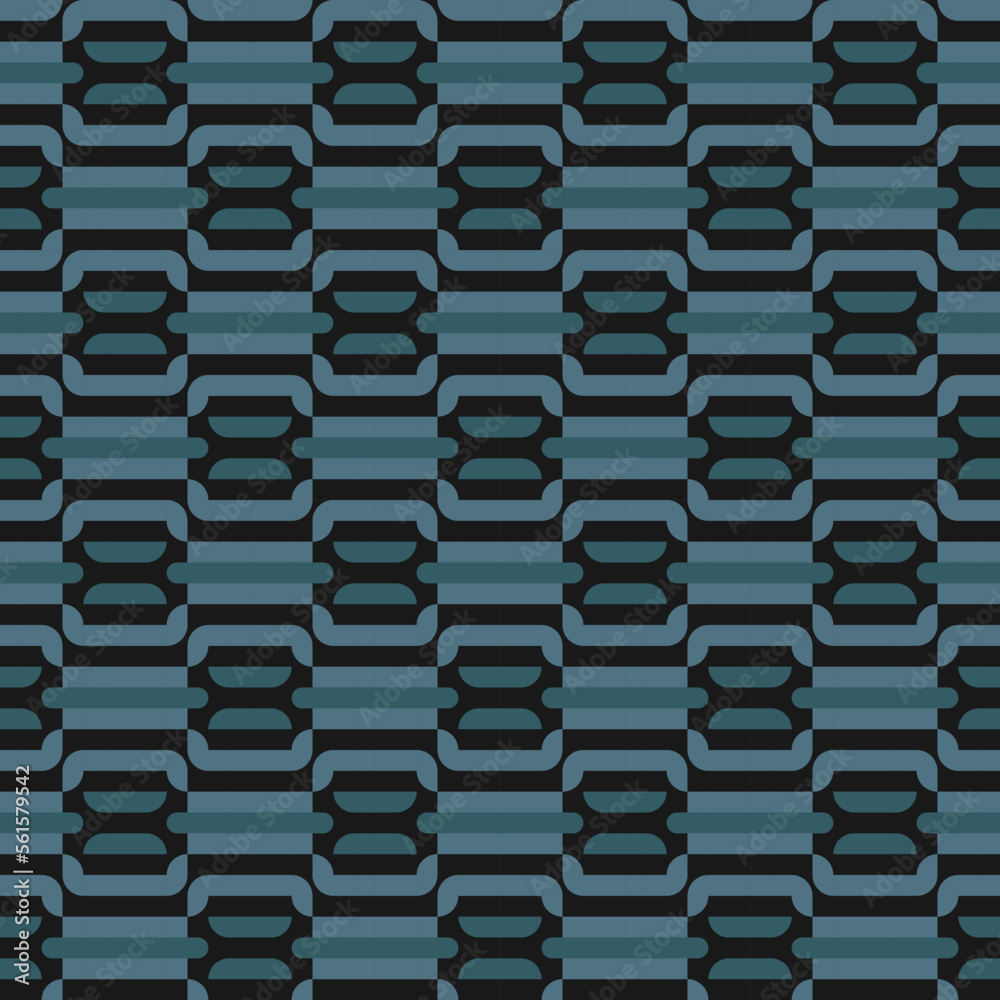 Naklejka premium seamless blue victorian geometric pattern with mosaic ornament