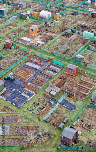 Allotment plots for growing vegetables and fruit for sustainable living in Aberdeenshire photo