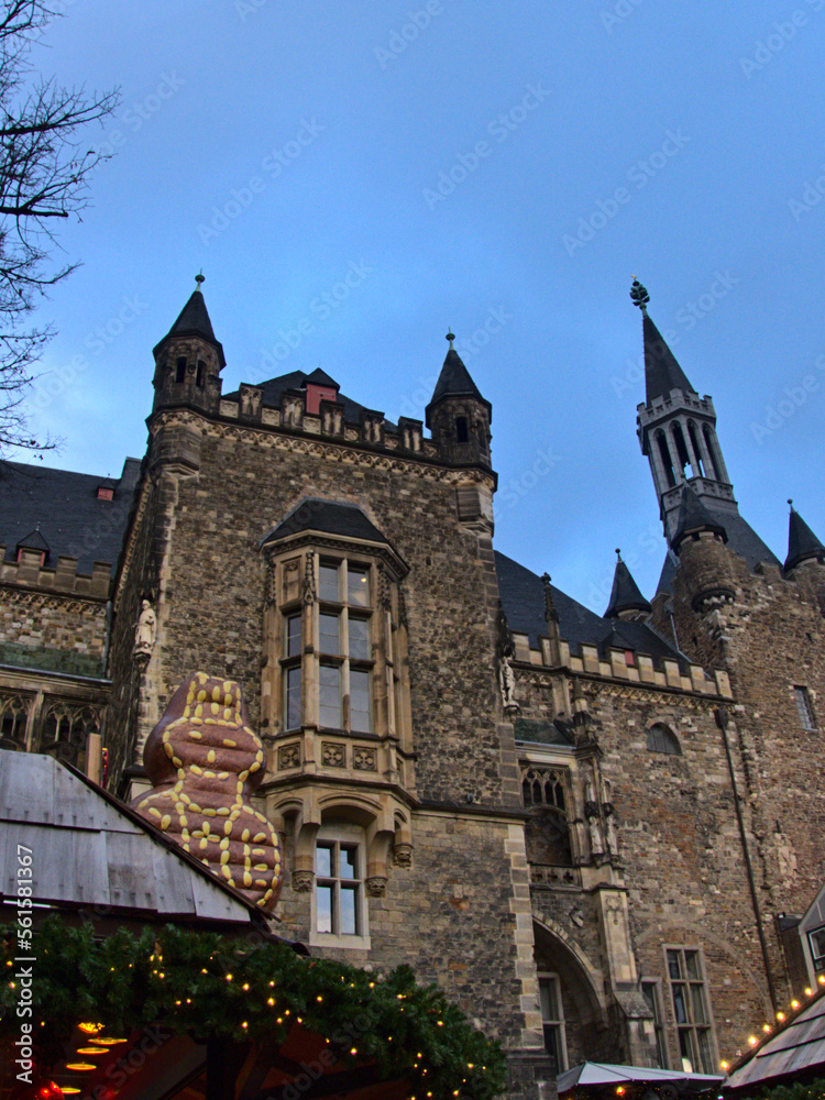 Aachen, December 2022: Visit the beautiful city of Aachen in Germany during the festive season