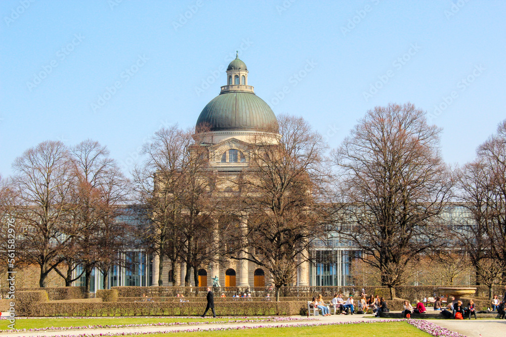 Hofgarten park in Munich, Germany