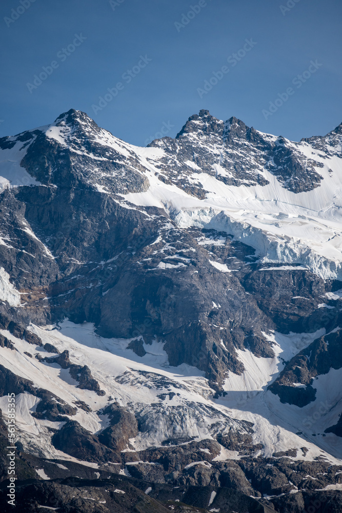 Swiss alps peaks from Lauterbrunnen