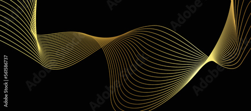 Abstract black and gold luxury background with abstracts