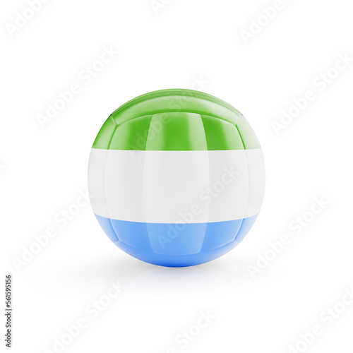 3D volleyball ball with Sierra Leone national team flag isolated on white background - 3D Rendering Free Download 3D volleyball ball with Sierra Leone national team flag isolated on white background - 3D Rendering - GFXLoad