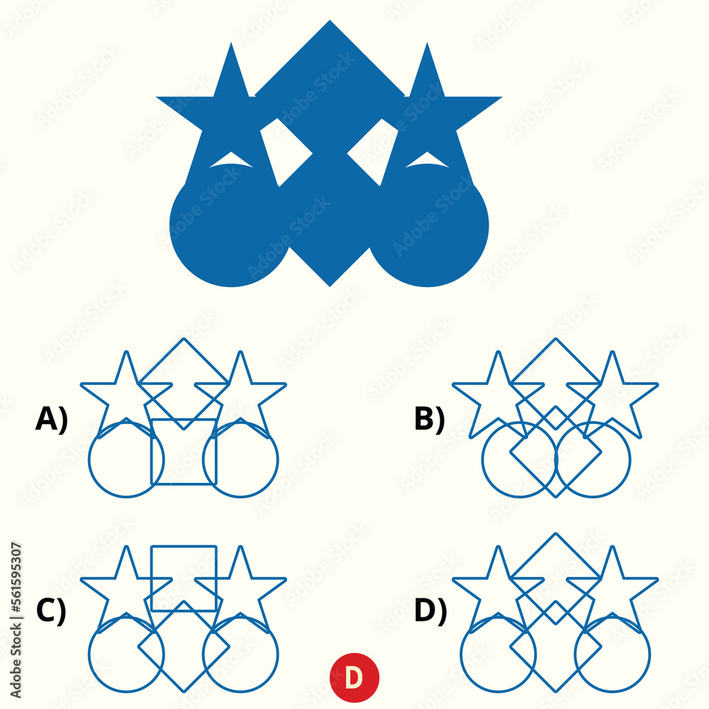 Mind game, Puzzle game for children. Find correct shadow. Preschool printable worksheet activity