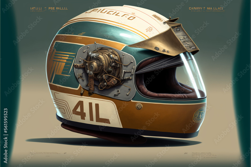 Fototapeta premium Helmet, Generative AI, Illustration